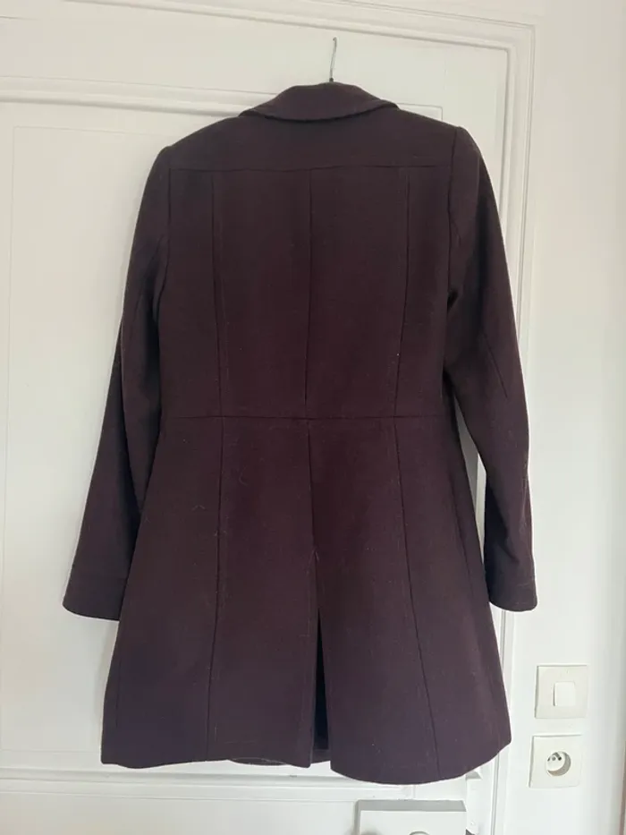 Manteau Kookai couleur aubergine taille 36 - photo numéro 2