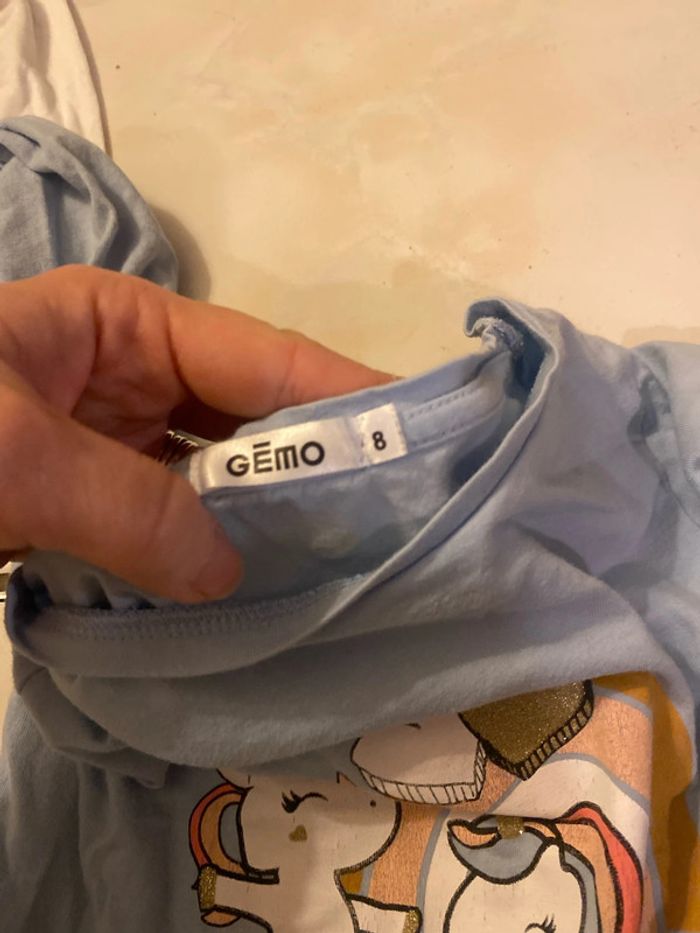 Lot TEE shirt 8ans kiabi gemo - photo numéro 3