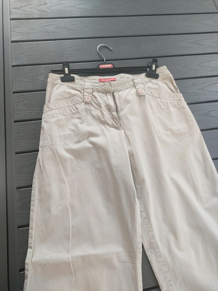 pantalon large taille haute Manoukian 38 40 - photo numéro 2