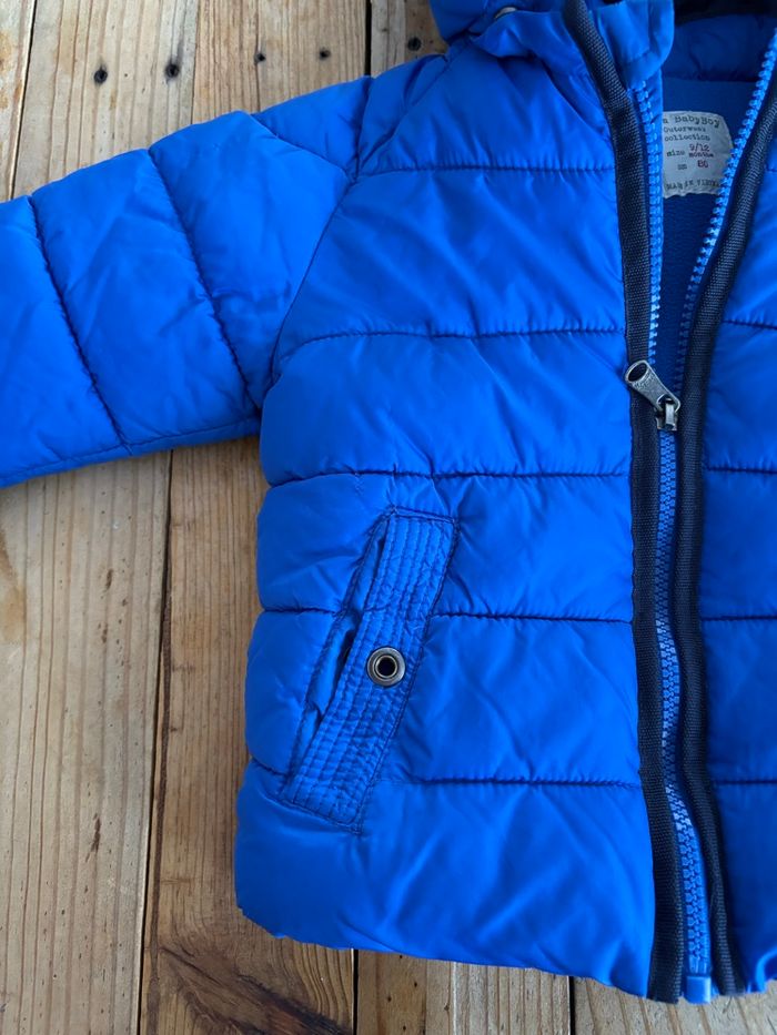 Manteau bleu Zara boy 9/12 mois - photo numéro 2