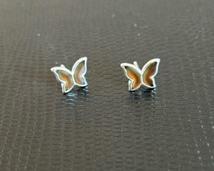 Boucles d’oreilles couleur changeante en argent 925 - photo numéro 3