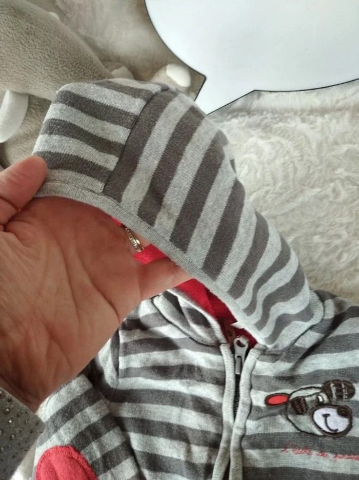 Veste gilet zippé doublé chaud avec capuche Garçon 12 mois Chien "l'école des pirates" Orchestra - photo numéro 6