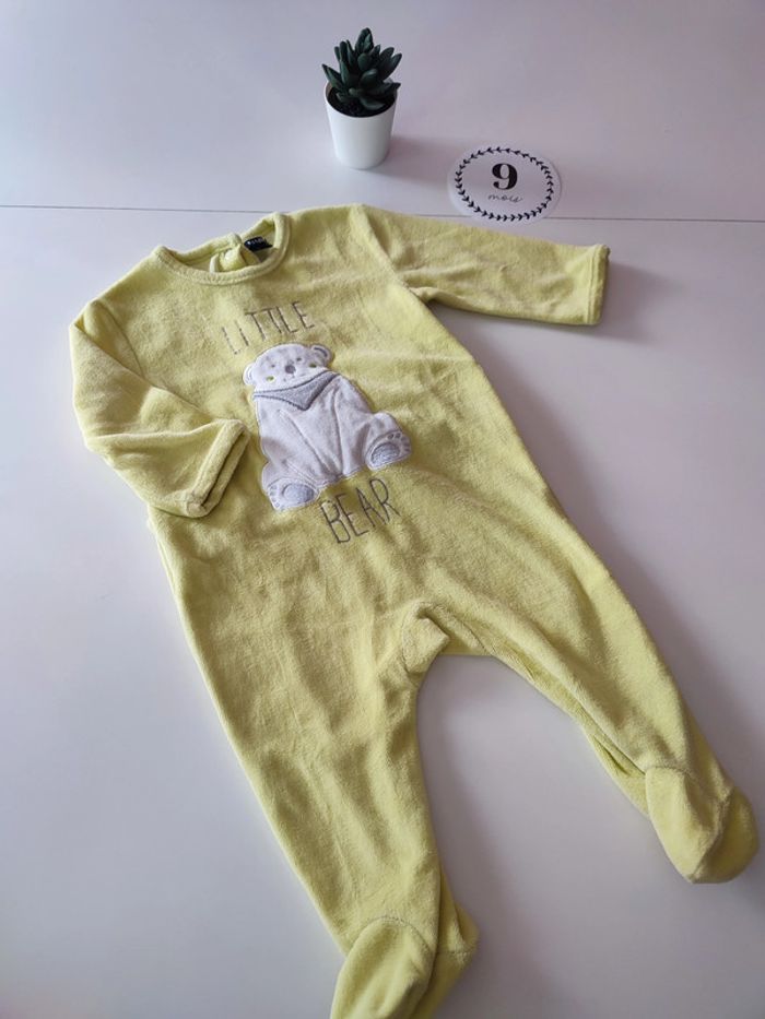 Lot de 4 pyjamas velours Kiabi – 9 mois - photo numéro 3