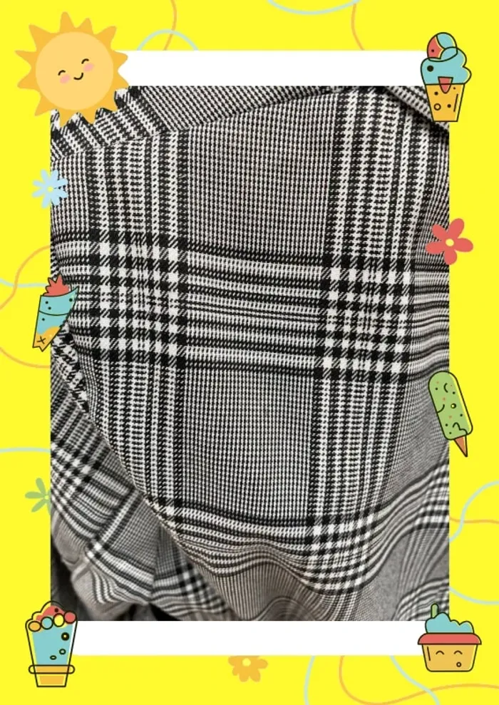 Blazer à carreaux avec boutons S 36 simplee shein - photo numéro 8