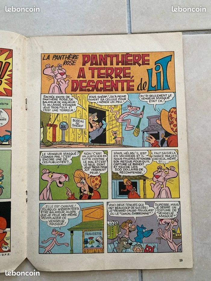 Bd La Panthère Rose Numéro 7 de 1975 Comics - photo numéro 2