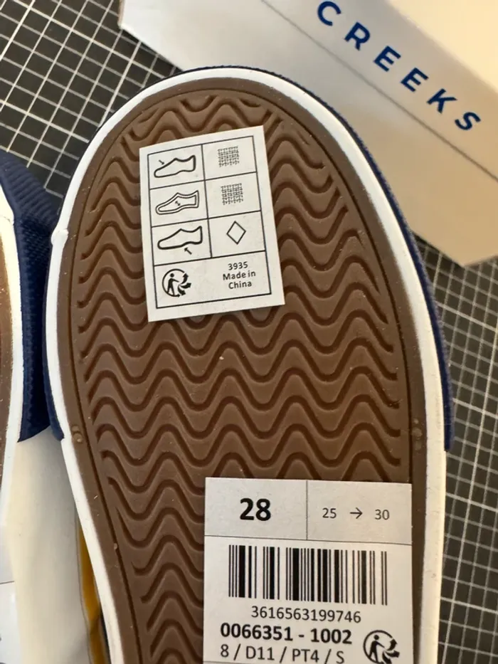 Baskets Slip-On bleues tie&die Creeks taille 28 neuves - photo numéro 5