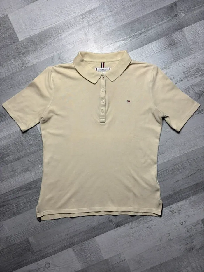 Polo Tommy Hilfiger - Beige - Taille XS - photo numéro 2