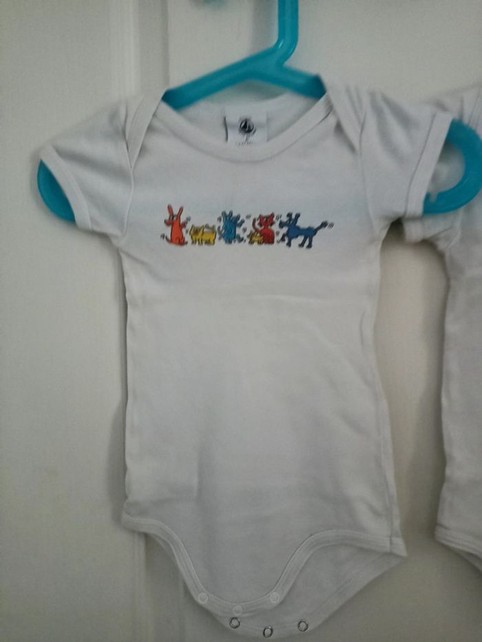 Lot 3 bodies Petit Bateau x Keith Haring 12m - photo numéro 2