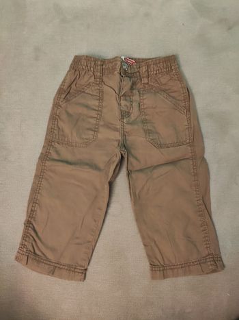 Pantalon marron clair léger 12 mois du pareil au meme