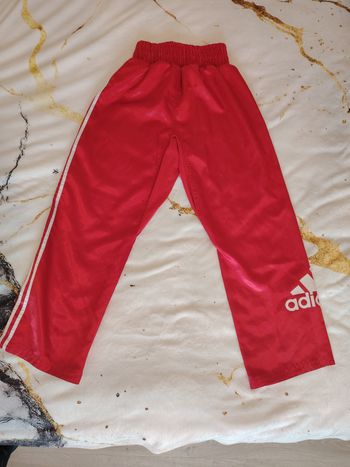 Pantalon de boxe Adidas Vintage Rouge Satiné - Taille S 🥊