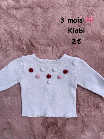 Pull 🎀 3 mois 🎀 Kiabi