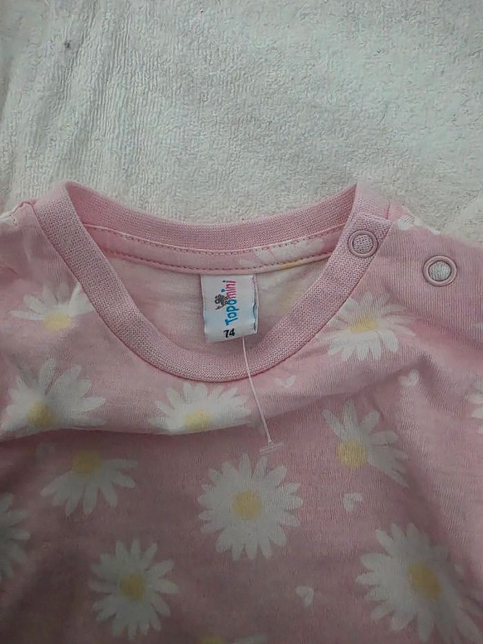 T-shirt bébé fille taille 9 mois neuf - photo numéro 2
