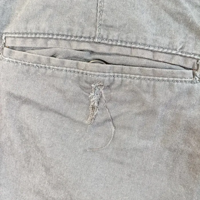 Pantalon 3/4 bleu Best Mountain 100 % coton taille 46 décontracté A849 - photo numéro 9