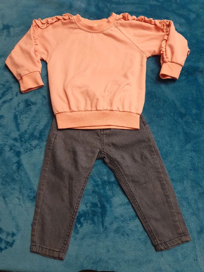 Ensemble pull et jean fin