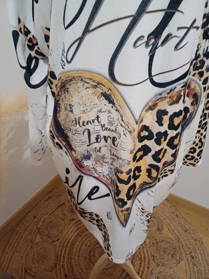 Robe blanche chaude toute douce neuve Pomelo taille L/XL 40/42 - photo numéro 5