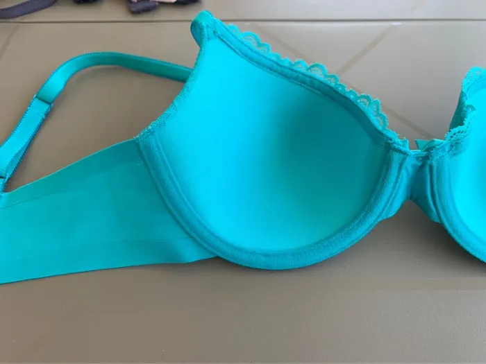 Soutien-gorge Etam turquoise 90C numéro 5 - photo numéro 7
