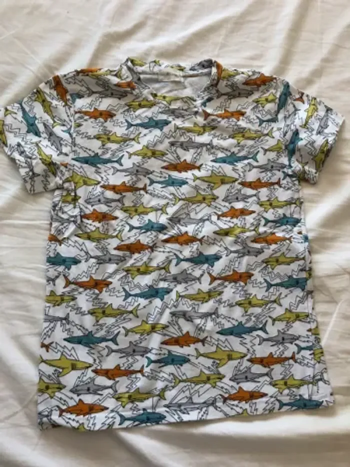 T-shirt requin 10 ans garçon