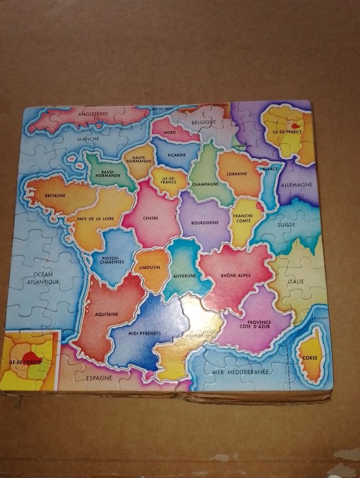 Puzzle carte de France régions et départements - photo numéro 2