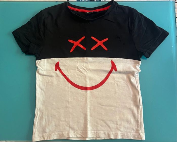 T shirt smiley garçon