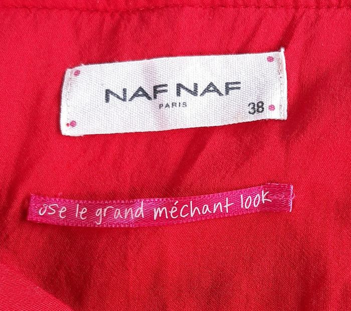 Robe bustier rouge Naf Naf, taille 38 - photo numéro 7