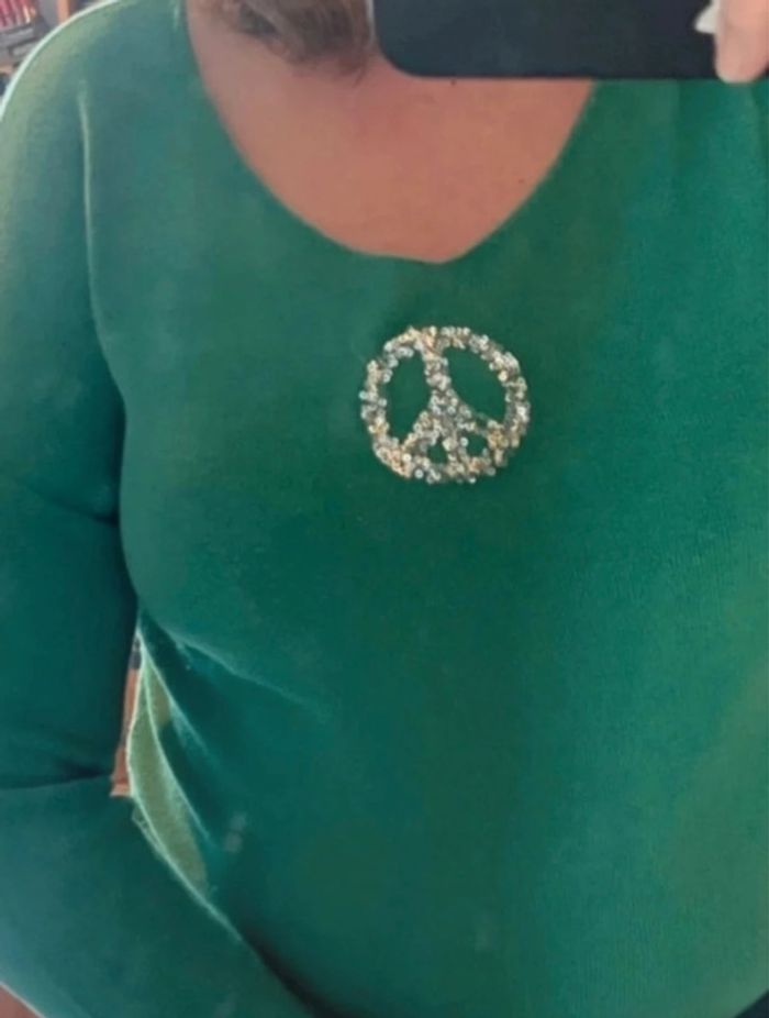 pull avec motif argenté - photo numéro 2