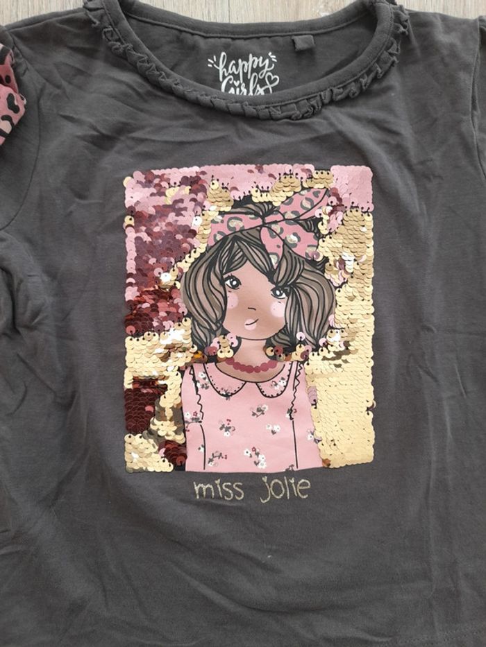 Tee shirt et chouchou assorti - photo numéro 2