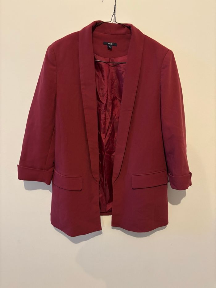 Blazer Kiabi bordeaux