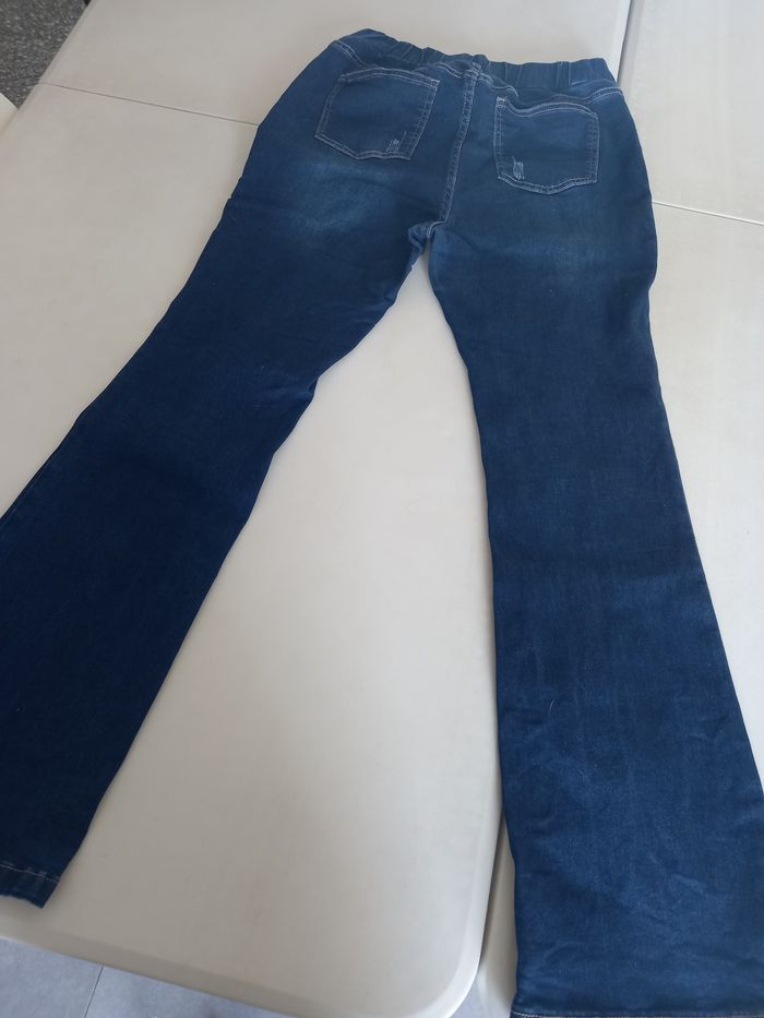 Jeans évasé taille haute et extensible - photo numéro 4