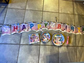 Lot décoration  licorne 