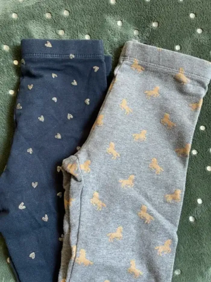 Lot leggings fille