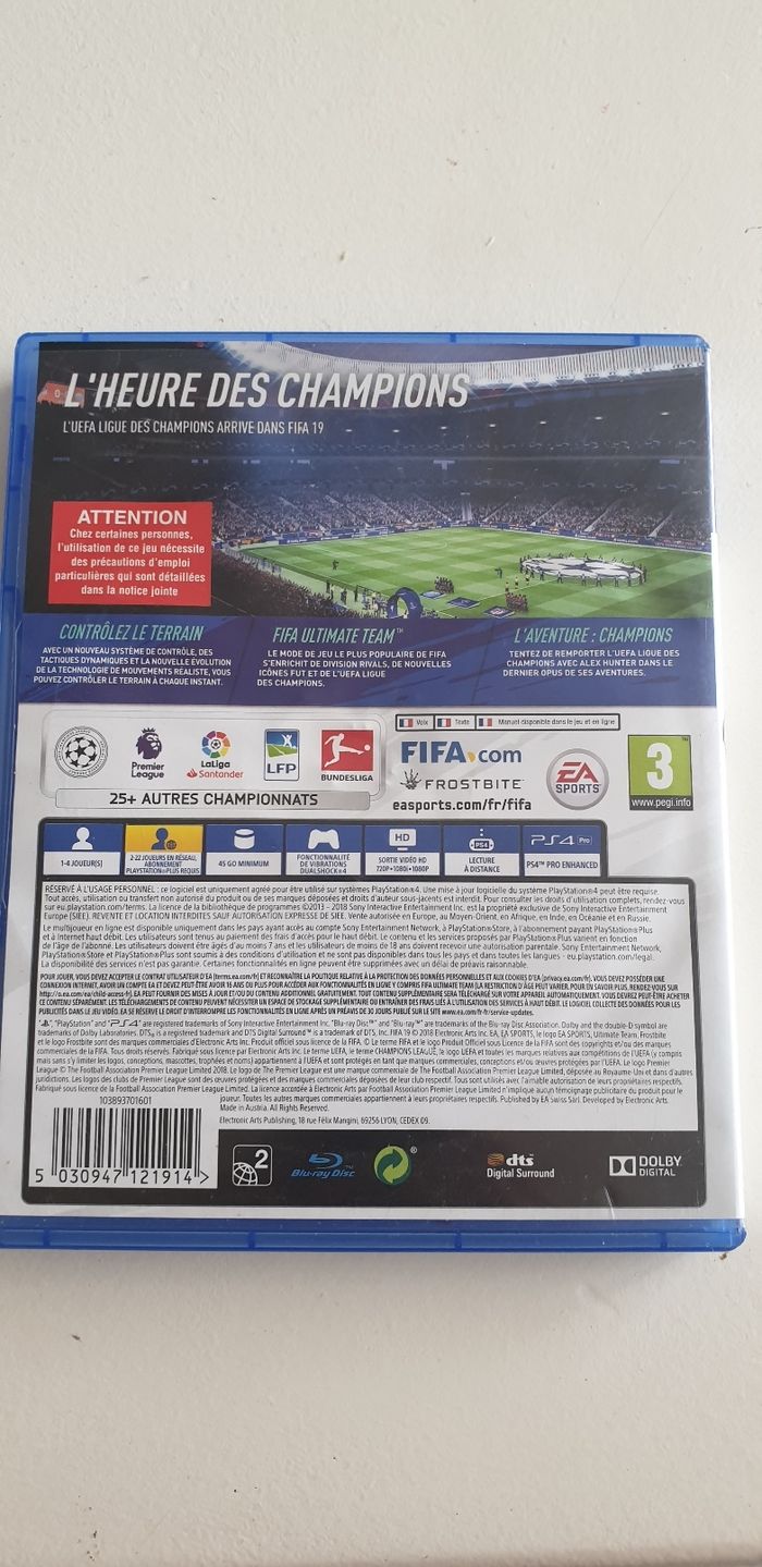 Fifa 2019 ps4 - photo numéro 2