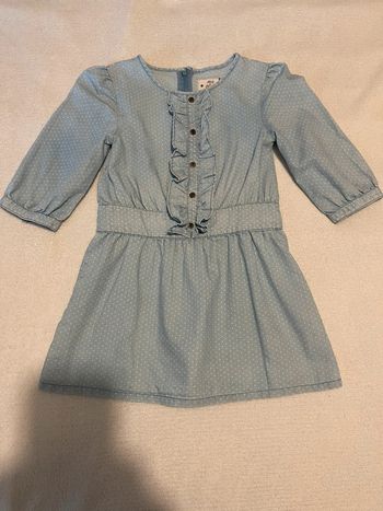 Robe bleue à pis blancs - DPAM - 8 ans