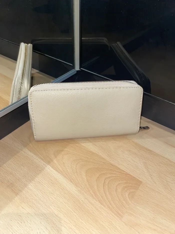 Portefeuille beige Mango - photo numéro 2