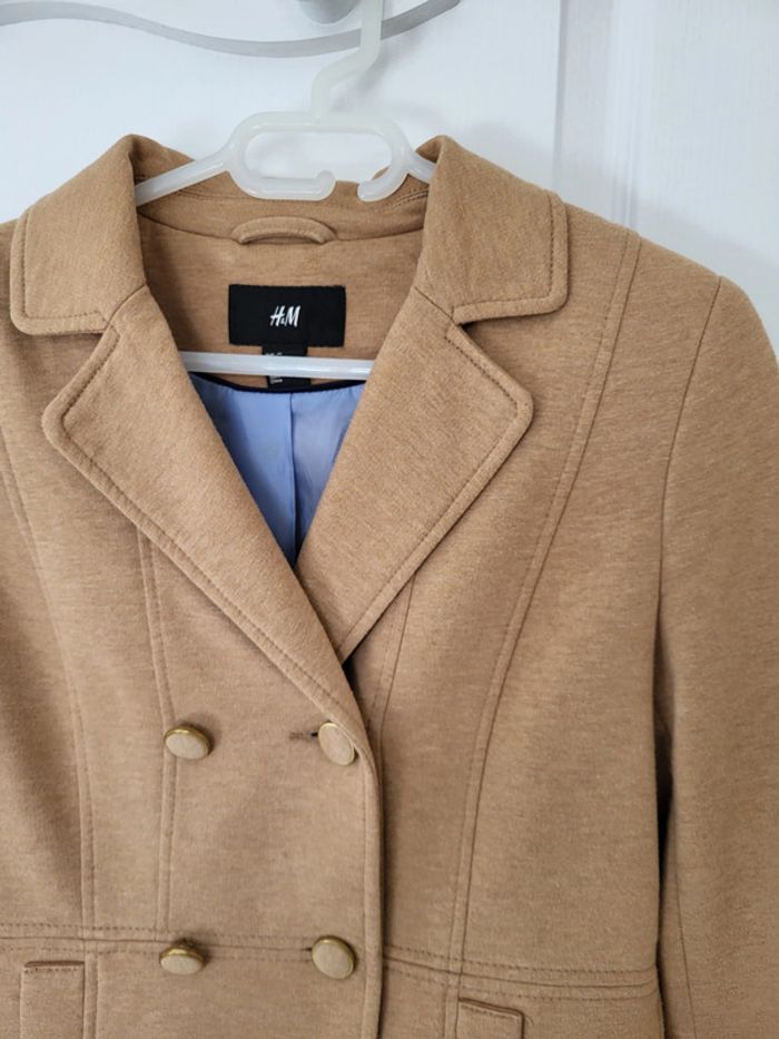 Veste marron clair H&M 38 - photo numéro 3