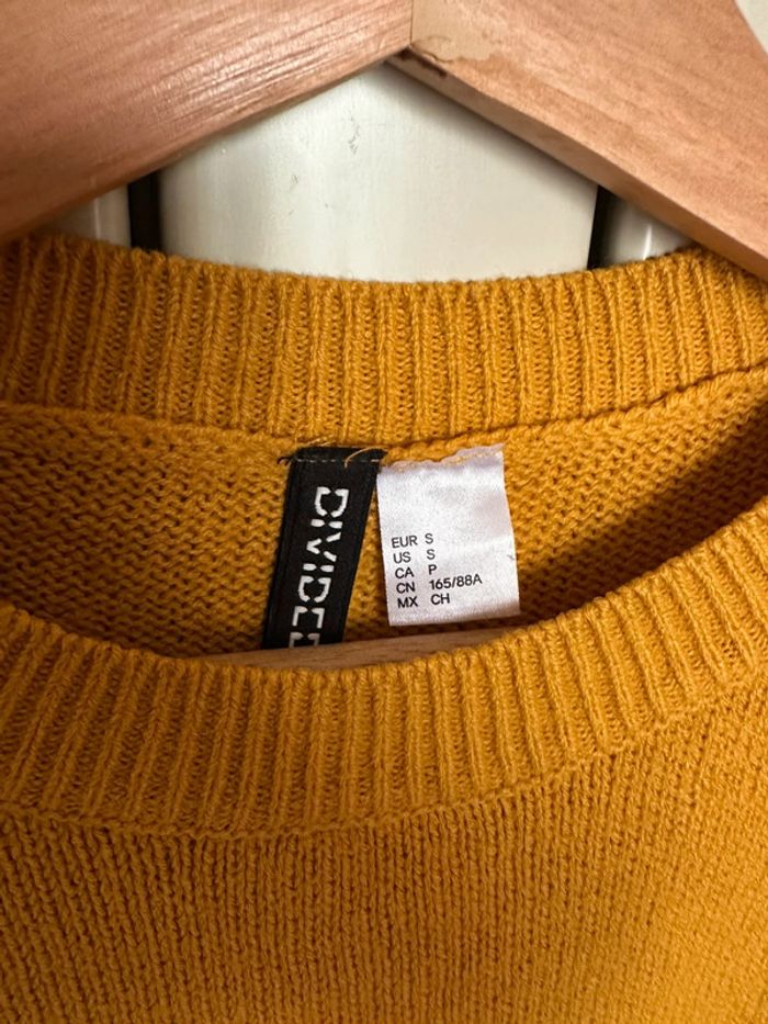 Pull col rond H&M moutarde S - photo numéro 2