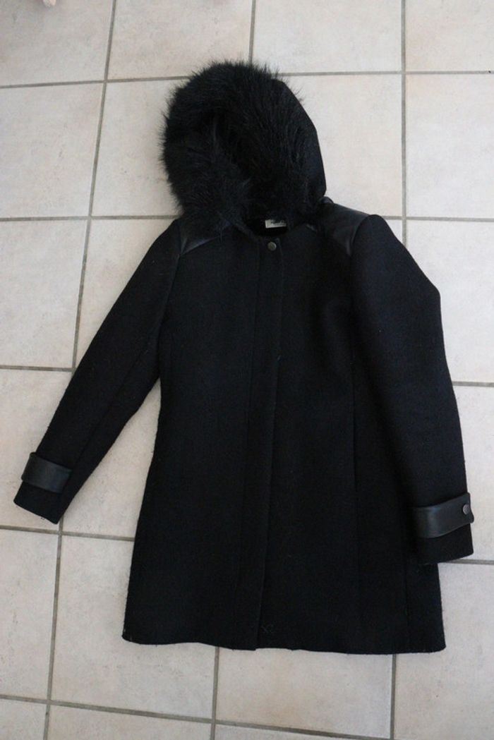 Manteau noir chic et chaud Naf Naf