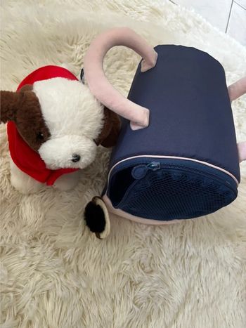 Peluche chien à transporter
