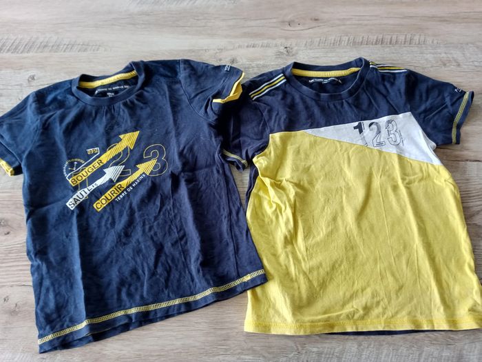 lot de 2 tee shirts de sport Terre de marins - 5 ans