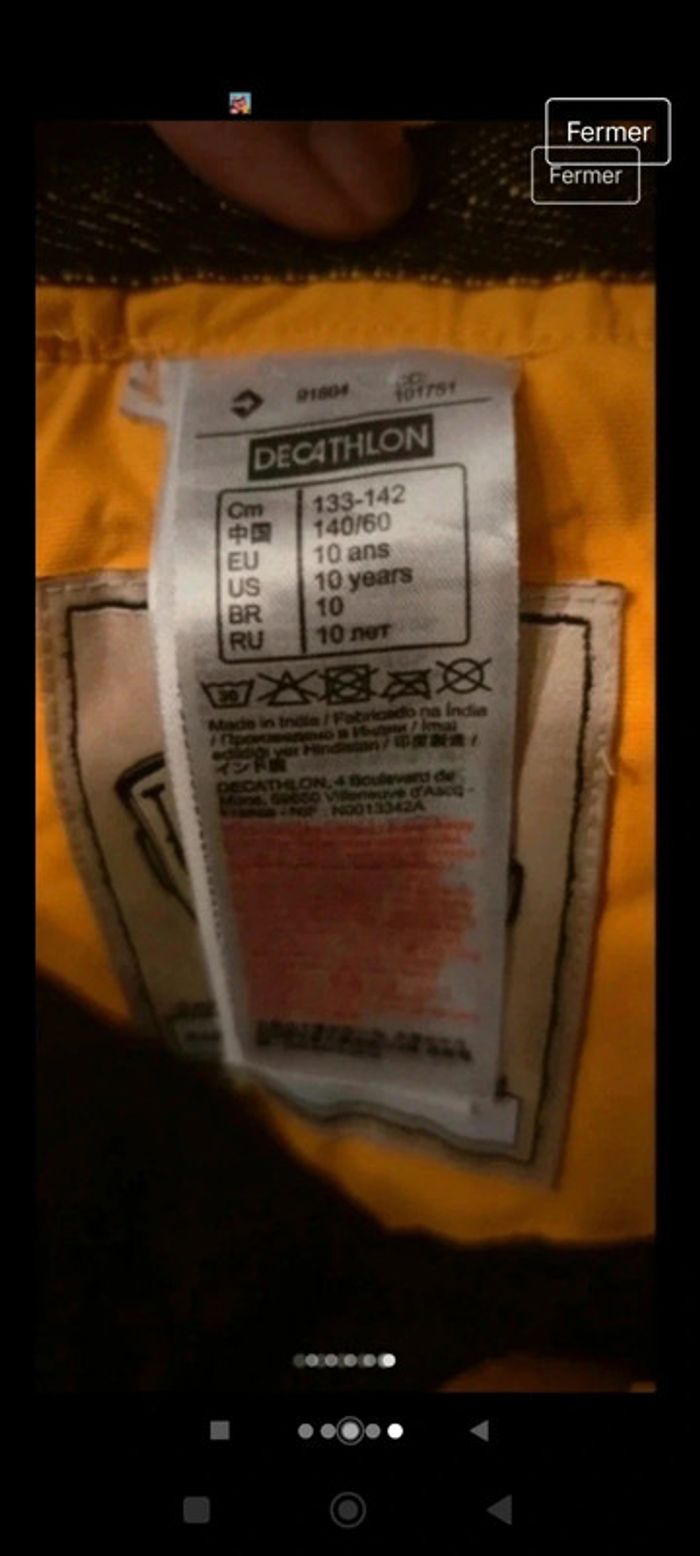 Pantalon de ski 10 ans - photo numéro 5