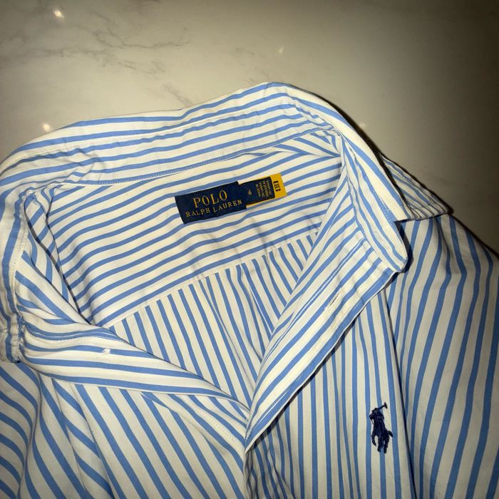 Polo Ralph Lauren robe-chemise en coton rayé. Neuve. Taille 6. - photo numéro 6
