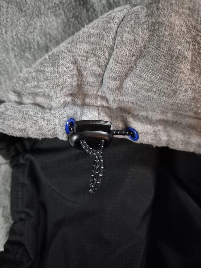 Veste doudoune vintage réversible Adidas homme noir et bleu marine ou grise et bleu - photo numéro 10