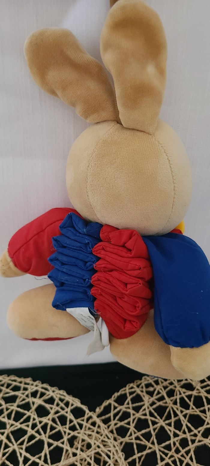 Doudou musical accordéon lapin bleu rouge IKEA - photo numéro 2