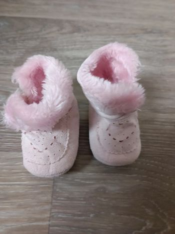 Bottes souple fourrées 0/3 mois