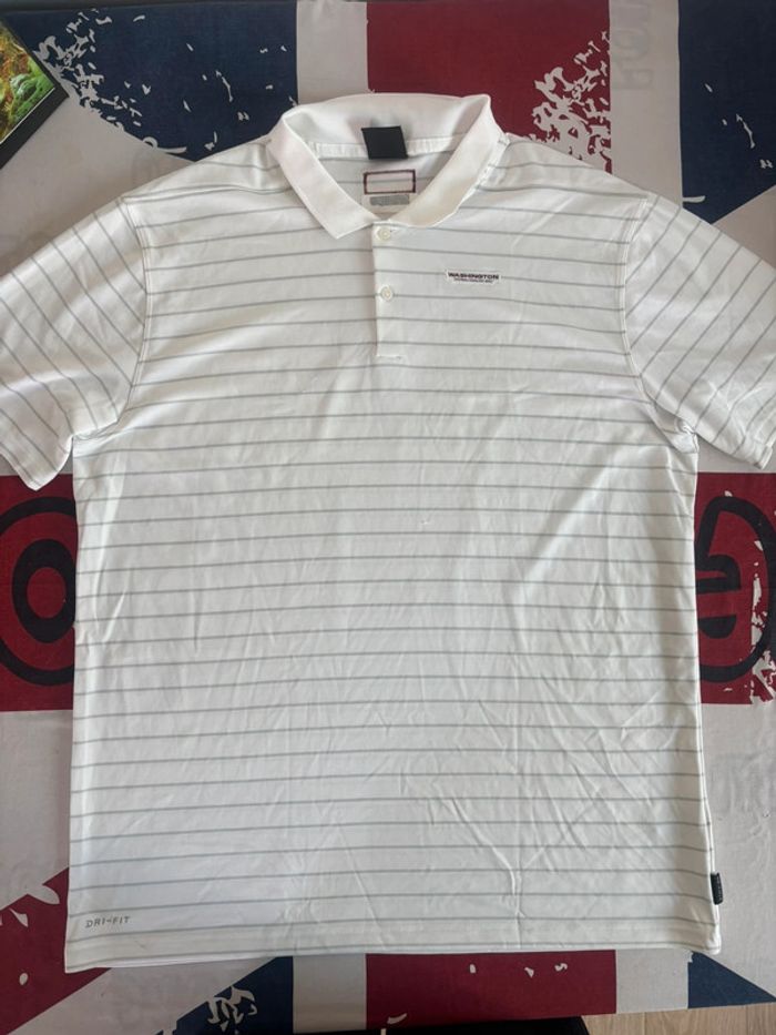 Polo Nike Dri-Fit Nfl liserés gris écusson Washington brodé taille Xl