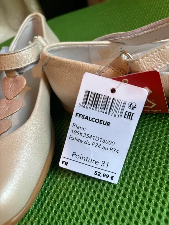 Neuves - Babies ballerines cuir DPAM 31 - photo numéro 13