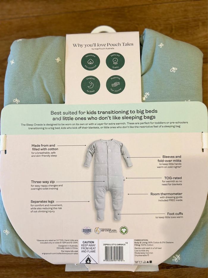 (New) onesie sleep bag 2.5 tog 1-2Y - photo numéro 6