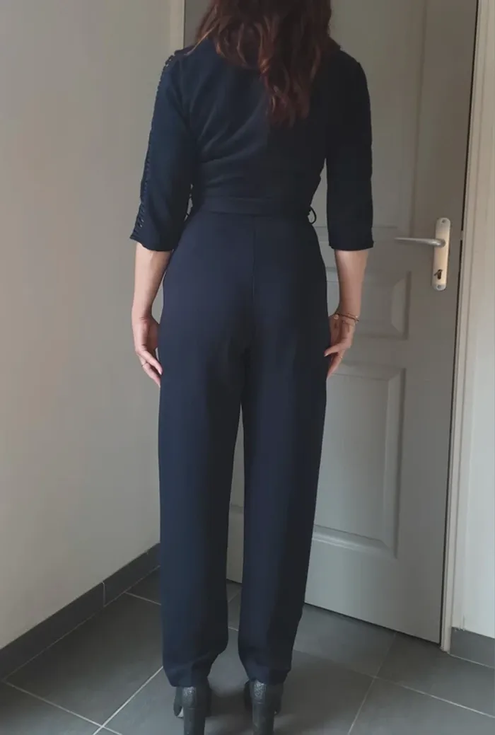 Combinaison femme zara hiver bleu marine - photo numéro 3