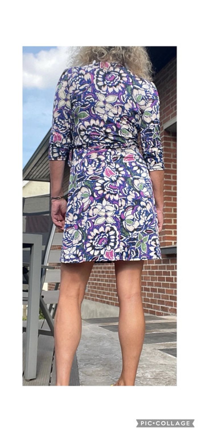 Morgan jolie robe portefeuille extensible taille 38 imprimé éclatant neuve - photo numéro 4