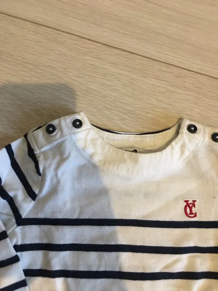 T-shirt manches longues marinier cyrillus 6 mois - photo numéro 3