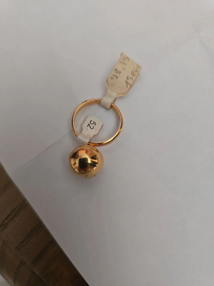 Bague plaque or - photo numéro 2